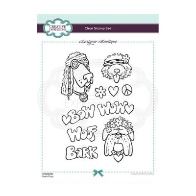 Creative Expressions Clear Stamps Designer - Hippie Dogs